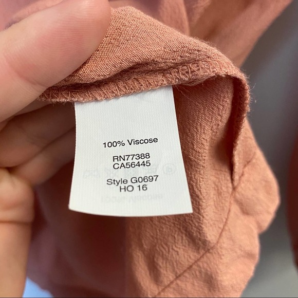 Madewell Lace Up Peasant Blouse XS long sleeve - Picture 8 of 8